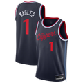 CAdoa LA.Clippers #1 Keaton Wagler Navy Swingman Stitched Jerseys - Icon Edition