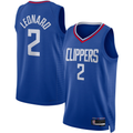 CAdoa LA.Clippers #2 Kawhi Leonard Royal Swingman Stitched Jerseys - Icon Edition
