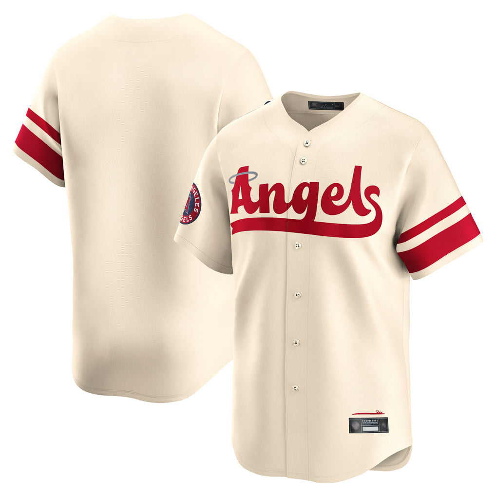 CAdoa LA.Angels Cream City Connect Limited Home Blank Player Stitched Jerseys