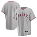 CAdoa LA.Angels Gray Home Game Blank Player Stitched Jerseys