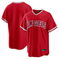 CAdoa LA.Angels Red Home Game Blank Player Stitched Jerseys