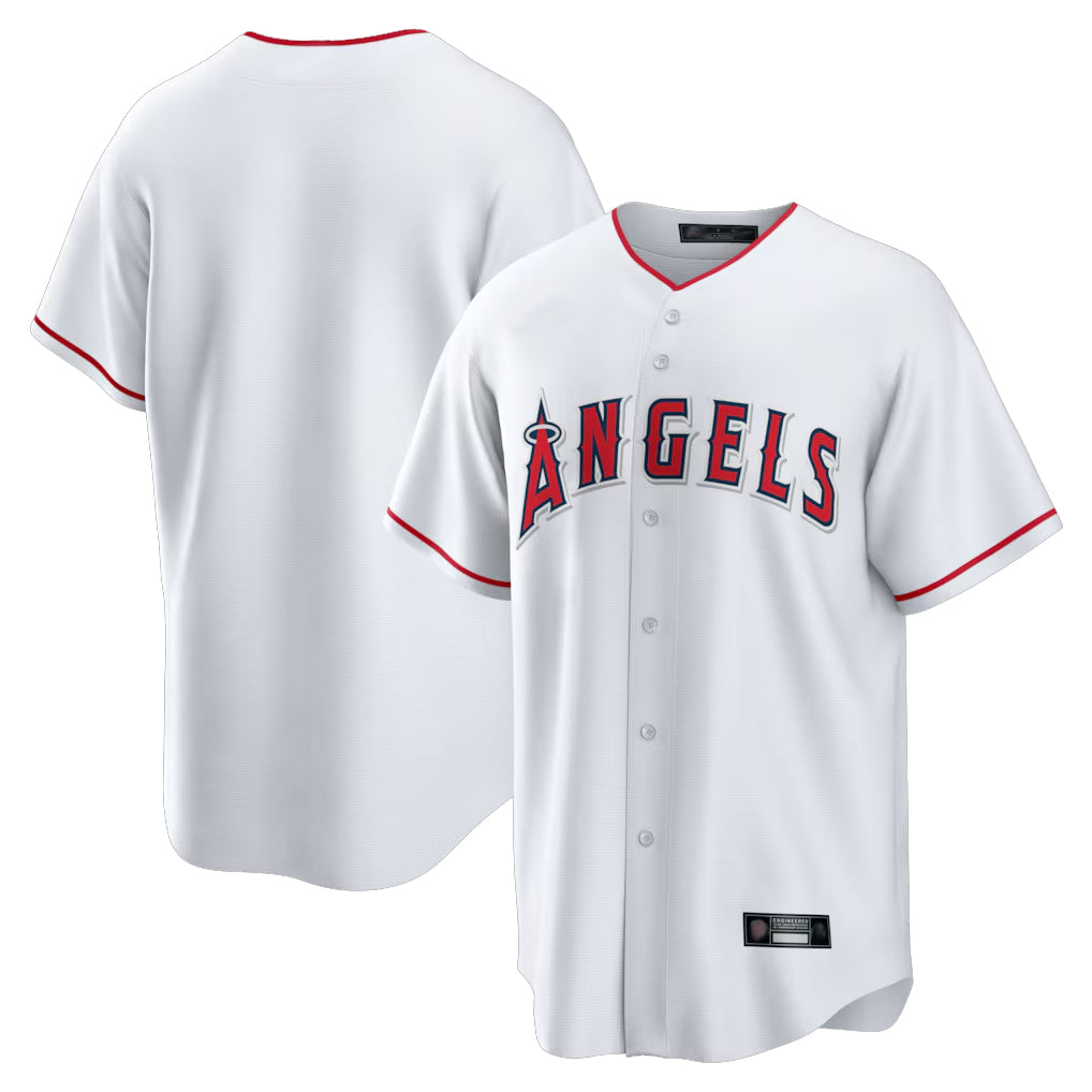 CAdoa LA.Angels White Home Game Blank Player Stitched Jerseys