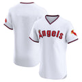 CAdoa LA.Angels White T-shirt Home Limited Elite Blank Player Stitched Jerseys