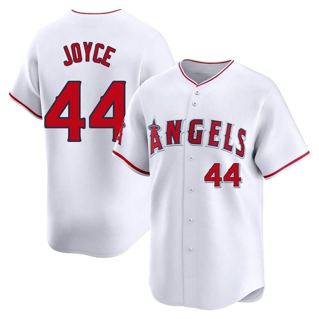 CAdoa LA.Angels #44 Ben Joyce Player White Limited Home Stitched Jerseys