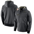 CAdoa LA.Chargers Gray Pullover Hoodie Home Game Blank Player Stitched Jerseys