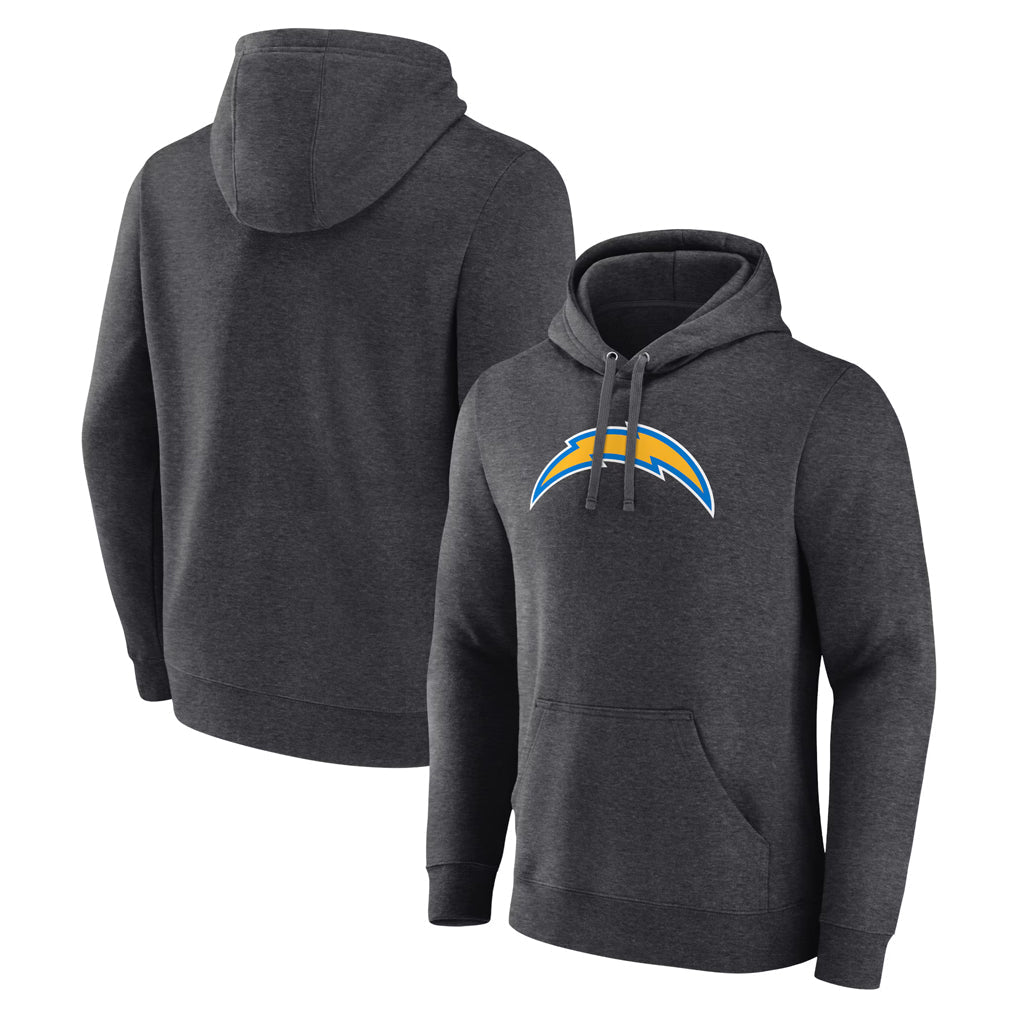 CAdoa LA.Chargers Gray Pullover Hoodies Home Game Blank Player Stitched Jerseys