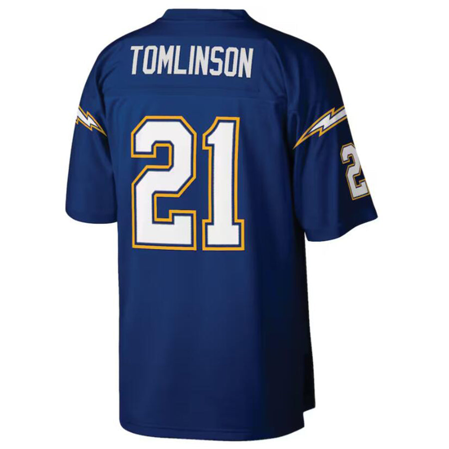 CAdoa LA.Chargers #21 LaDainian Tomlinson Mitchell & Ness Navy Retired Player Legacy Replica Jersey Stitched Jerseys