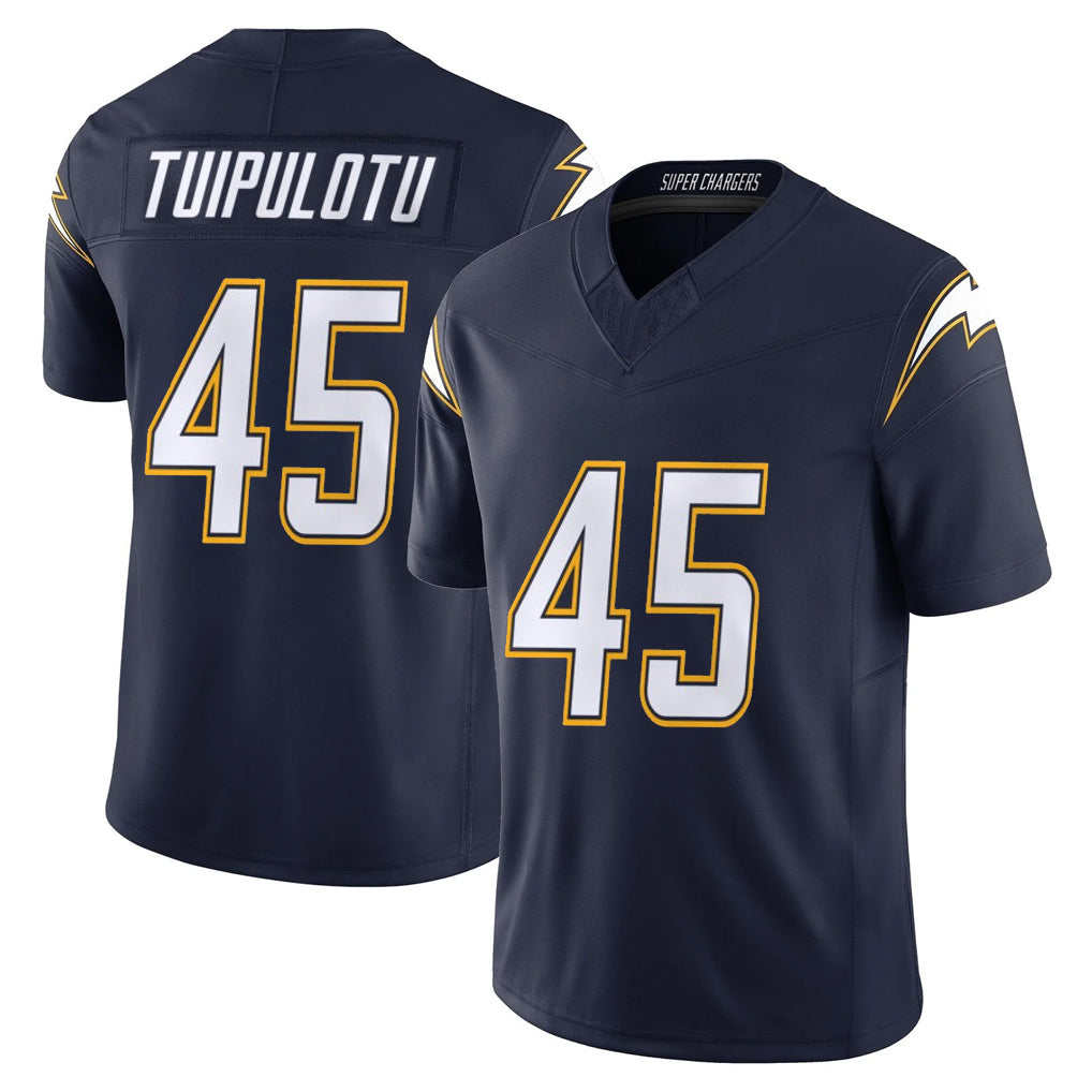 CAdoa LA.Chargers #45 Tuli Tuipulotu Player Navy Vapor F.U.S.E. Limited Home Game Stitched Jerseys
