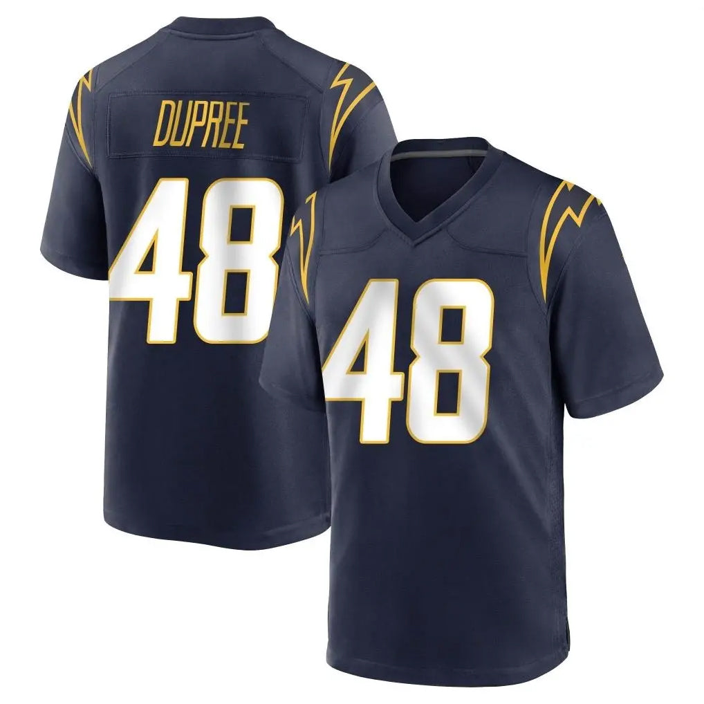 CAdoa LA.Chargers #48 Bud Dupree Player Navy Home Game Stitched Jerseys