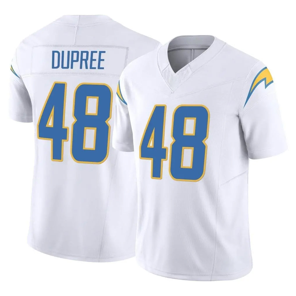 CAdoa LA.Chargers #48 Bud Dupree Player White Limited Vapor F.U.S.E. Home Game Stitched Jerseys