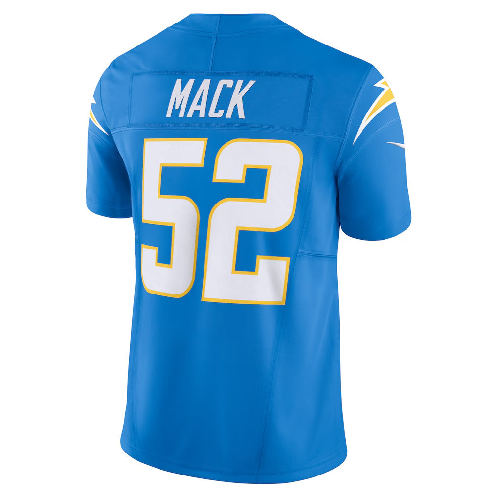 CAdoa LA.Chargers #52 Khalil Mack Player Powder Blue Vapor F.U.S.E. Limited Stitched Jerseys