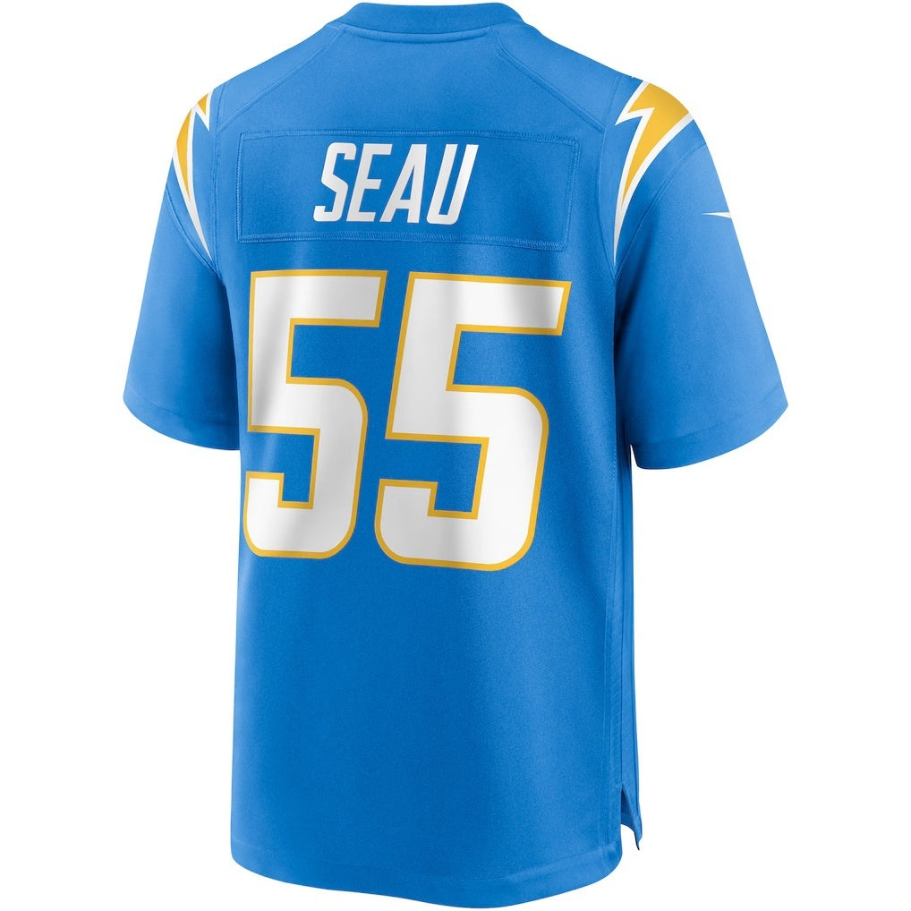 CAdoa LA.Chargers #55 Junior Seau Powder Blue Game Retired Player Stitched Jerseys