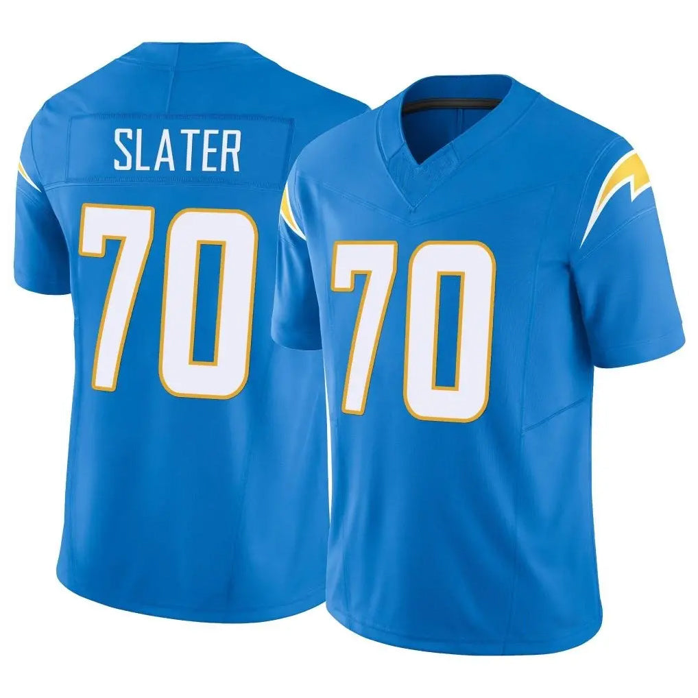 CAdoa LA.Chargers #70 Rashawn Slater Player Blue Limited Vapor F.U.S.E. Home Game Stitched Jerseys