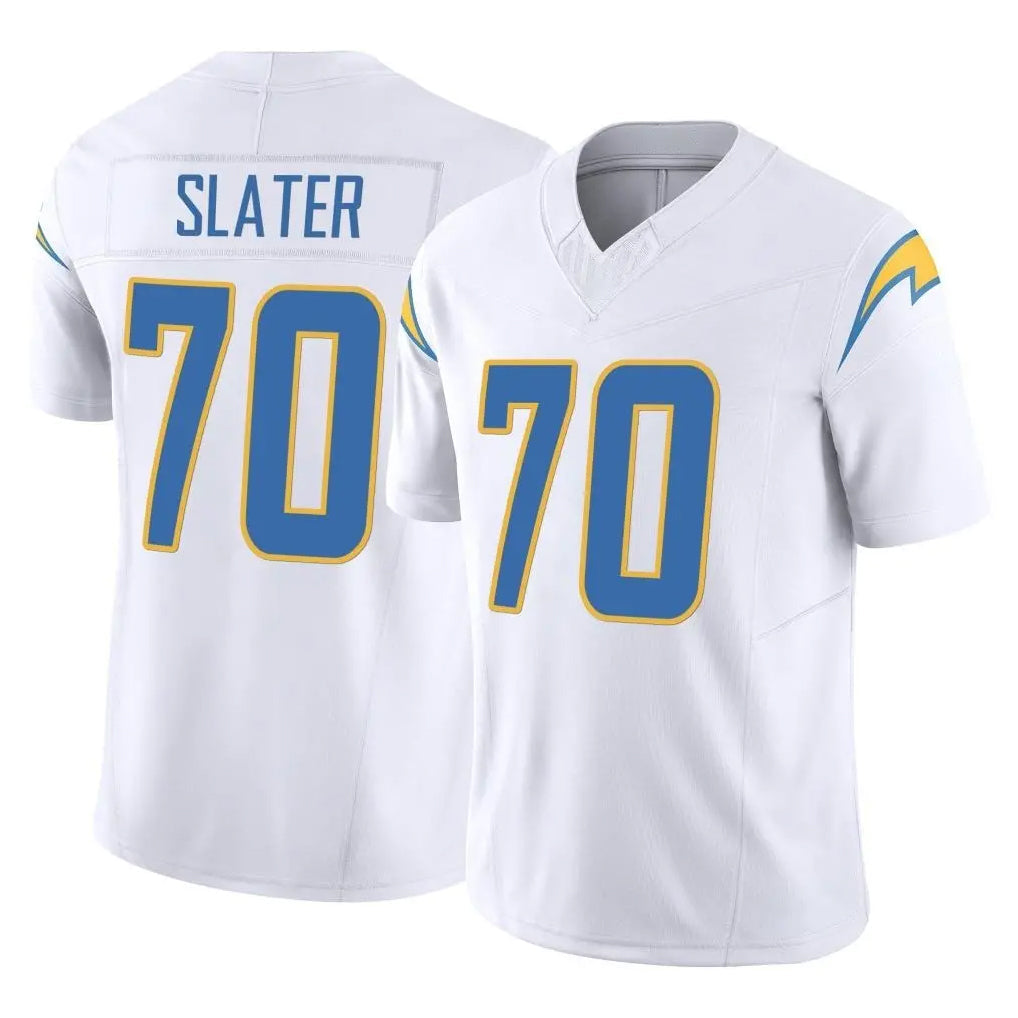 CAdoa LA.Chargers #70 Rashawn Slater Player White Limited Vapor F.U.S.E. Home Game Stitched Jerseys