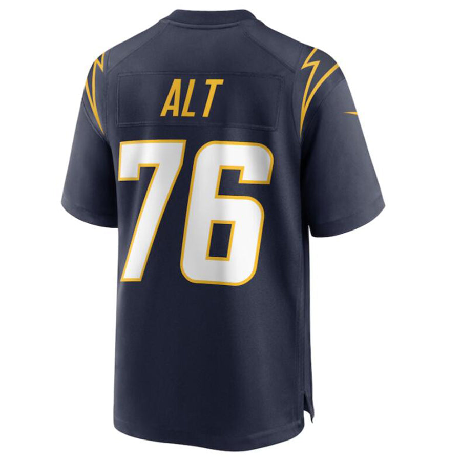 CAdoa LA.Chargers #76 Joe Alt Navy 2024 Draft First Round Pick Player Game Jersey American Stitched Jerseys