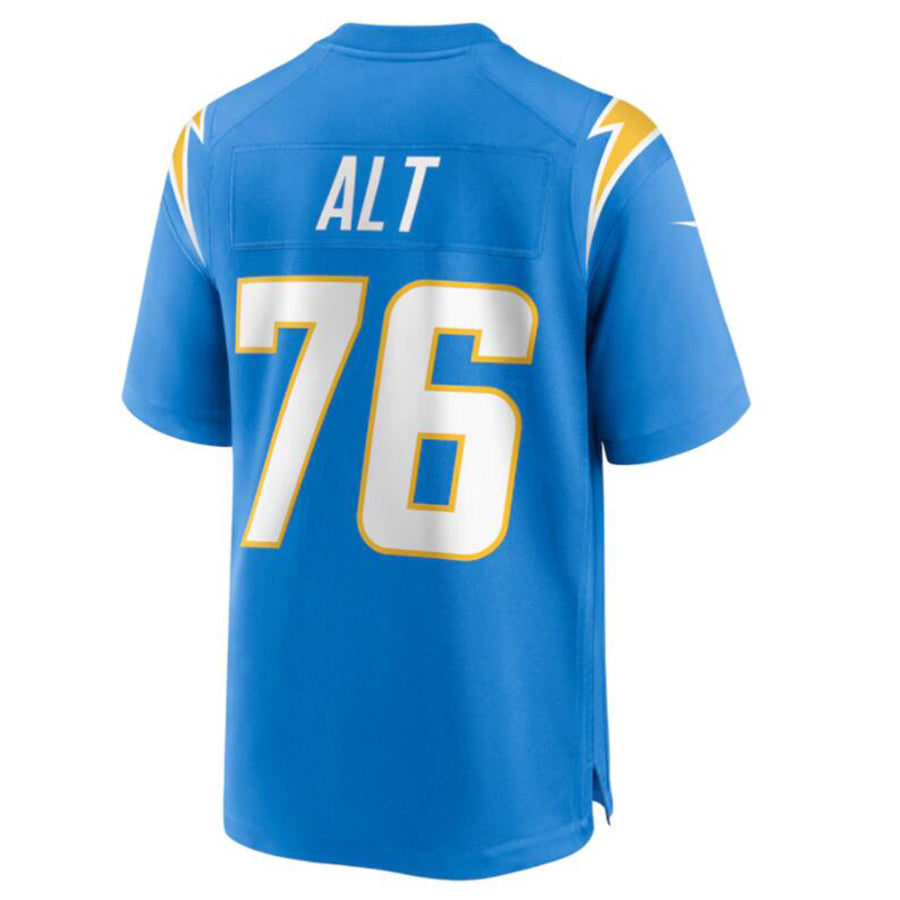 CAdoa LA.Chargers #76 Joe Alt Powder Blue 2024 Draft First Round Pick Player Game Jersey Stitched Jerseys