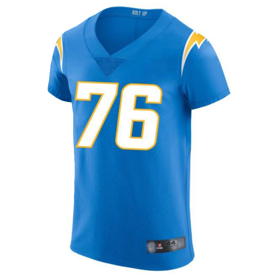 CAdoa LA.Chargers #76 Joe Alt Powder Blue Vapor Elite Player Jersey American Stitched Jerseys