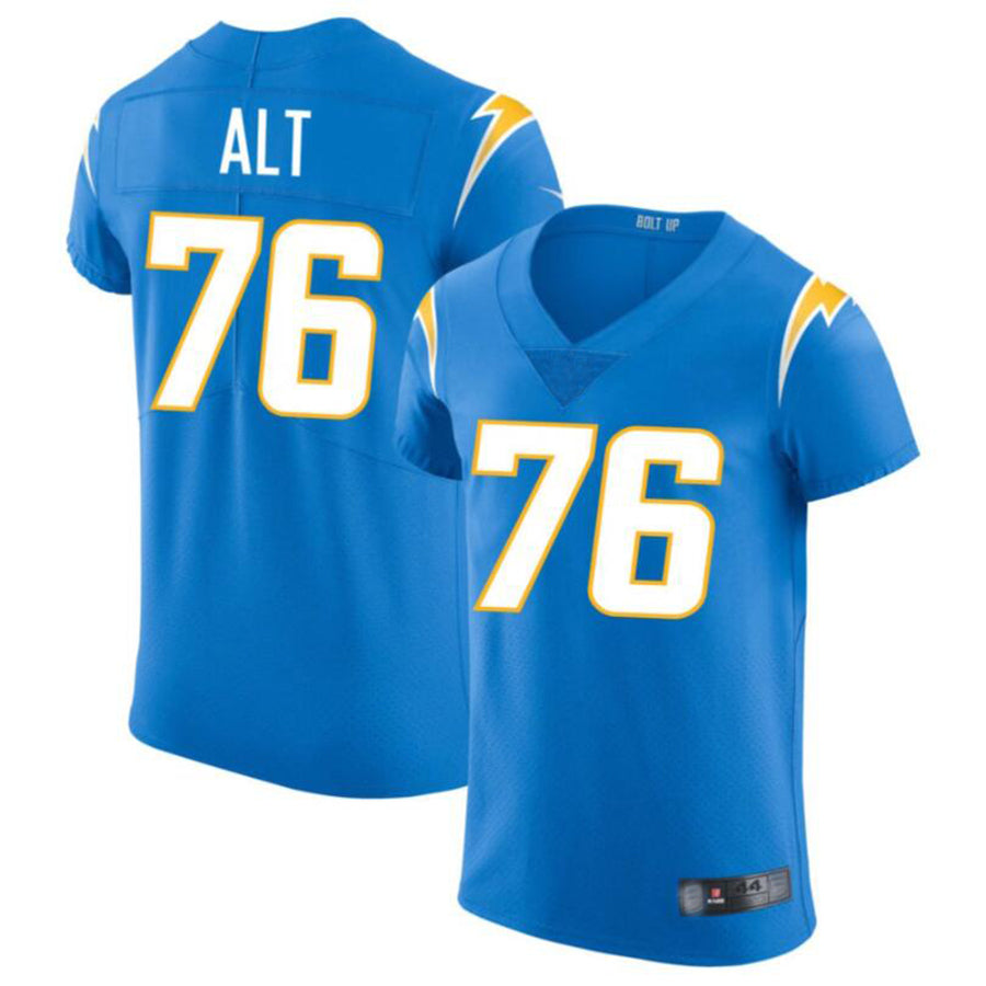 CAdoa LA.Chargers #76 Joe Alt Powder Blue Vapor Elite Player Jersey American Stitched Jersey