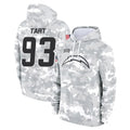 CAdoa LA.Chargers #93 Teair Tart Player Arctic Camo Salute to Service Hoodies Limited Game Stitched Jerseys