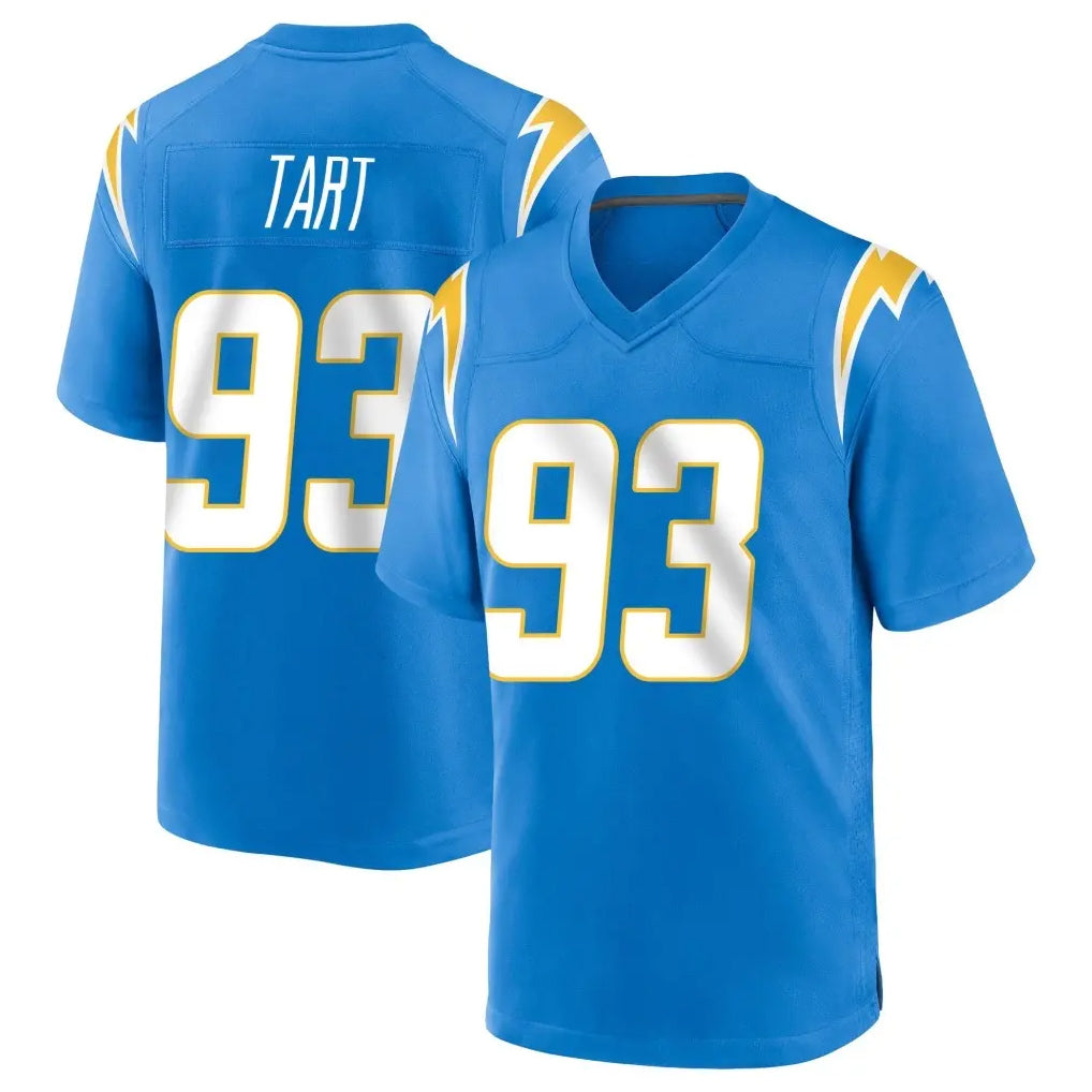 CAdoa LA.Chargers #93 Teair Tart Player Blue Home Game Stitched Jerseys