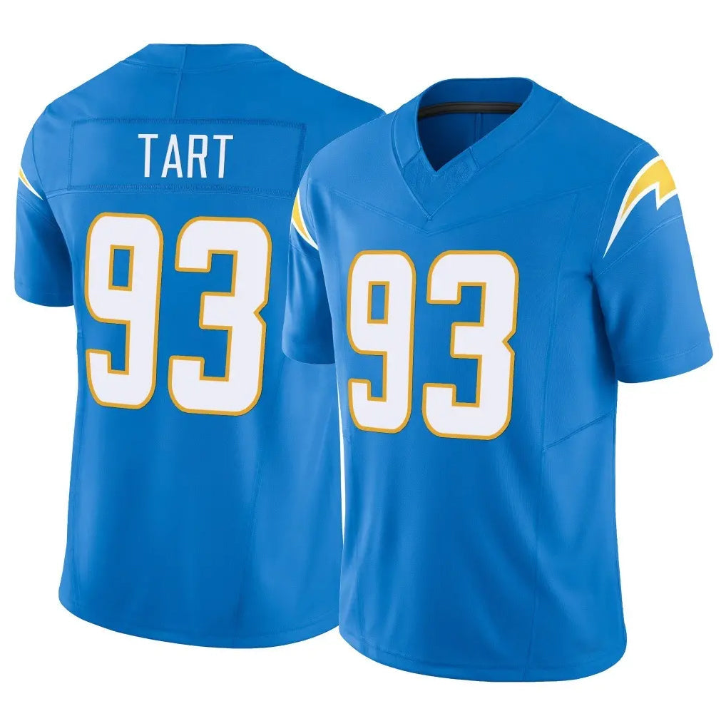 CAdoa LA.Chargers #93 Teair Tart Player Blue Limited Vapor F.U.S.E. Home Game Stitched Jerseys