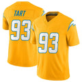 CAdoa LA.Chargers #93 Teair Tart Player Gold Limited Vapor F.U.S.E. Home Game Stitched Jerseys