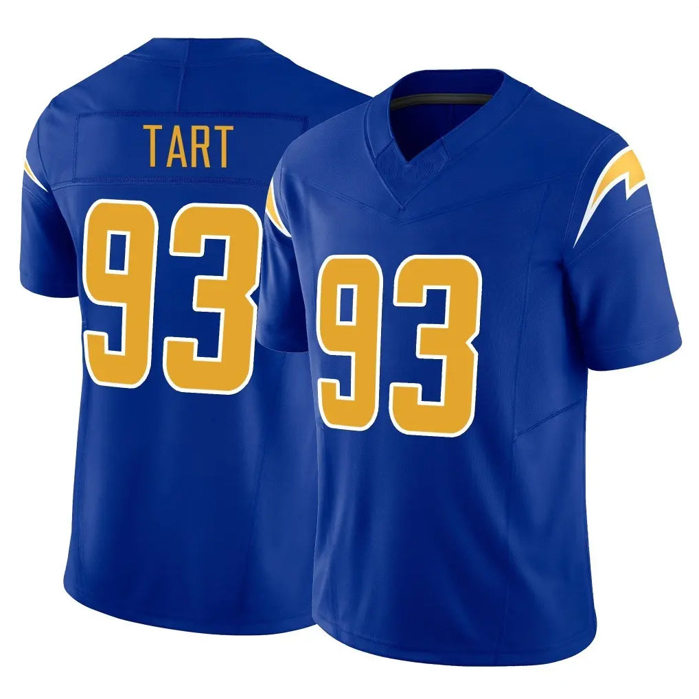 CAdoa LA.Chargers #93 Teair Tart Player Royal Limited Vapor F.U.S.E. Home Game Stitched Jerseys