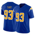 CAdoa LA.Chargers #93 Teair Tart Player Royal Limited Vapor F.U.S.E. Home Game Stitched Jerseys