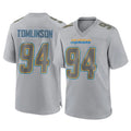 CAdoa LA.Chargers #94 Dalvin Tomlinson Player Gray Atmosphere Fashion Home Game Stitched Jerseys