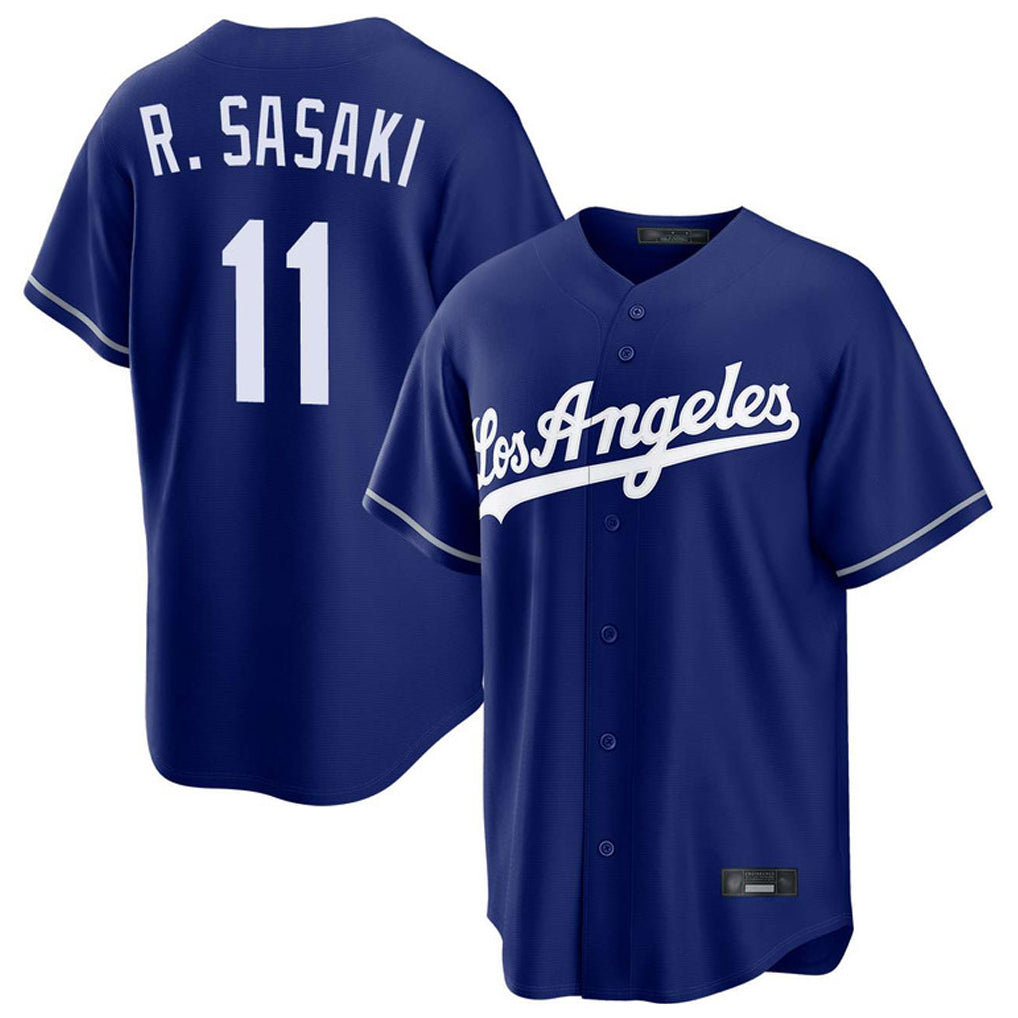 CAdoa LA.Dodgers #11 Roki Sasaki Player Royal Game Stitched Jerseys