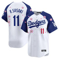 CAdoa LA.Dodgers #11 Roki Sasaki Player White-Royal Tokyo Series Vapor Premier Limited Stitched Jerseys