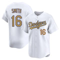 CAdoa LA.Dodgers #16 Will Smith Player Gold Collection Limited Home Stitched Jerseys