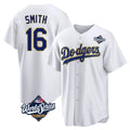 CAdoa LA.Dodgers #16 Will Smith Player Gold White World Series 2026 Collection Stadium Game Stitched Jerseys