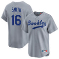 CAdoa LA.Dodgers #16 Will Smith Player Gray Game Limited Home Stitched Jerseys