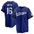 CAdoa LA.Dodgers #16 Will Smith Player Royal City Connect Home Game Stitched Jerseys