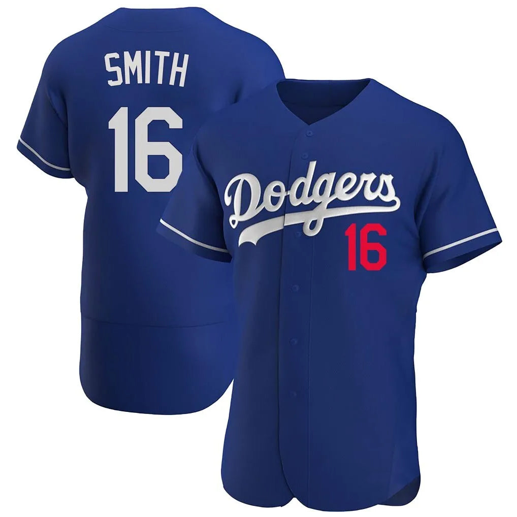 CAdoa LA.Dodgers #16 Will Smith Player Royal Limited Elite Home Stitched Jerseys