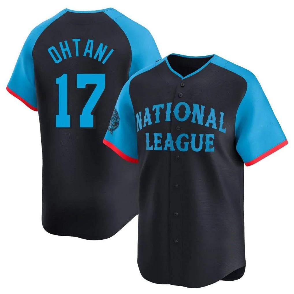 CAdoa LA.Dodgers #17 Shohei Ohtani Player Black National League All-Star Limited Home Stitched Jerseys