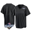 CAdoa LA.Dodgers #17 Shohei Ohtani Player Black World Series Pitch Fashion T-shirt Stitched Jerseys