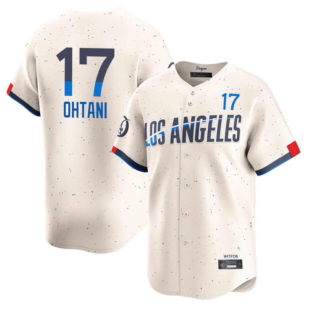 CAdoa LA.Dodgers #17 Shohei Ohtani Player Cream City Connect Limited Home Stitched Jerseys