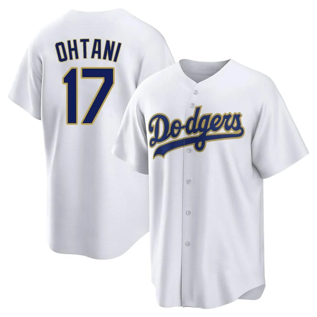 CAdoa LA.Dodgers #17 Shohei Ohtani Player Gold White 2026 Collection Stadium Game Stitched Jerseys