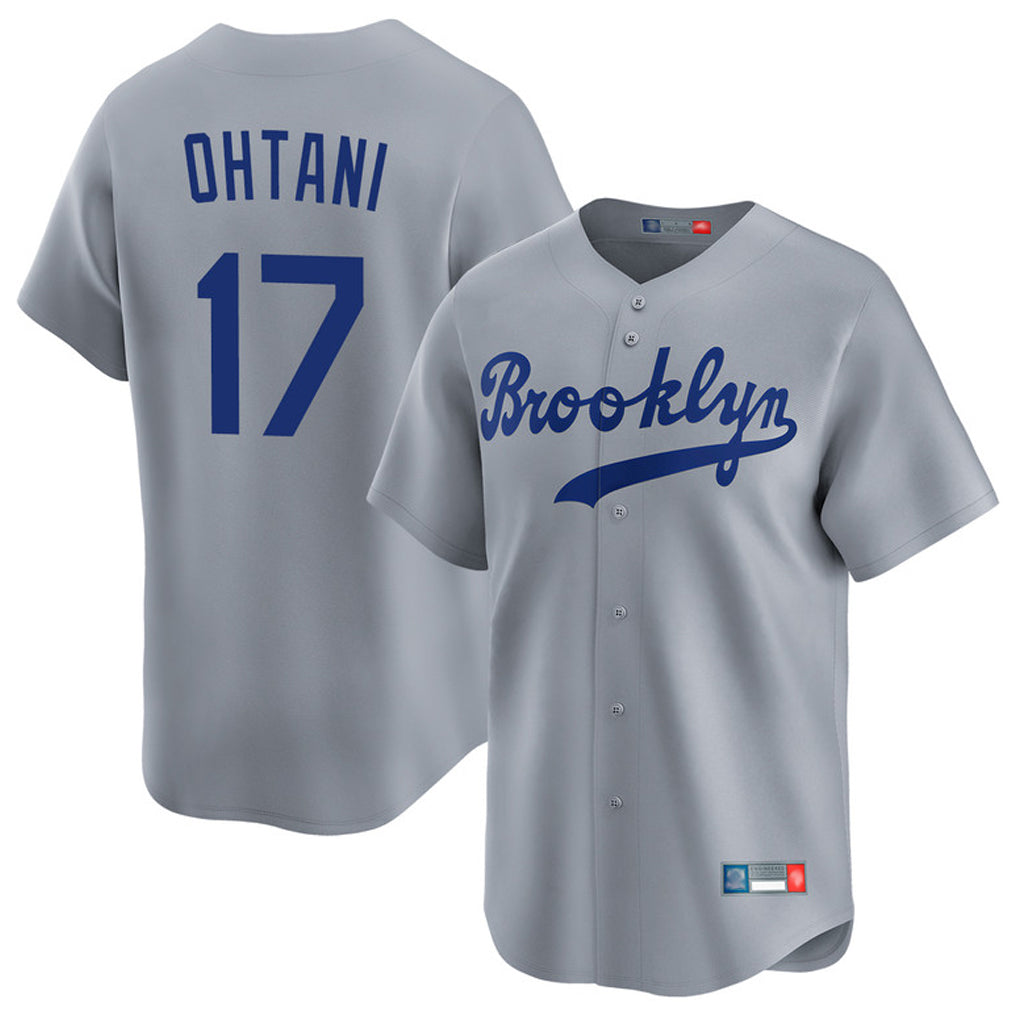 CAdoa LA.Dodgers #17 Shohei Ohtani Player Gray Game Limited Home Stitched Jerseys