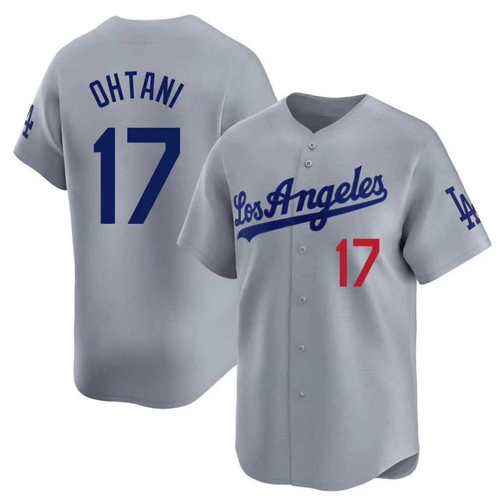 CAdoa LA.Dodgers #17 Shohei Ohtani Player Gray Limited Home Stitched Jerseys