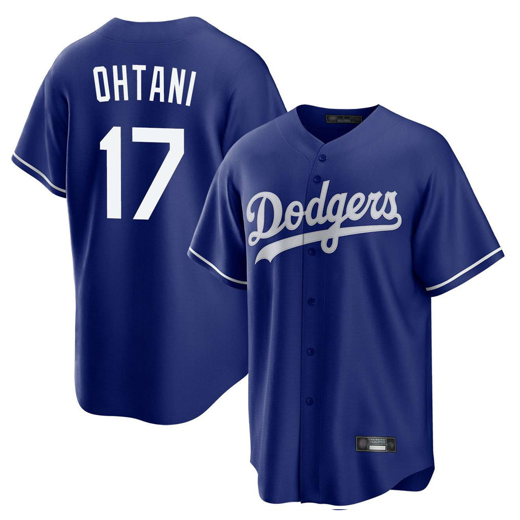 CAdoa LA.Dodgers #17 Shohei Ohtani Player Royal Home Game Stitched Jerseys