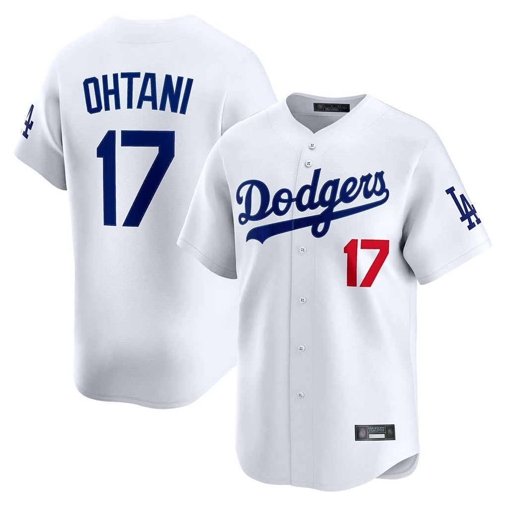 CAdoa LA.Dodgers #17 Shohei Ohtani Player White Limited Home Stitched Jerseys