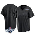 CAdoa LA.Dodgers #18 Yoshinobu Yamamoto Player Black World Series Pitch Fashion T-shirt Stitched Jerseys