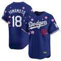 CAdoa LA.Dodgers #18 Yoshinobu Yamamoto Player Royal Tokyo Series Vapor Premier Limited Stitched Jerseys