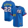 CAdoa LA.Dodgers #22 Clayton Kershaw Player Blue All-Star Limited Home Stitched Jerseys