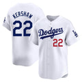 CAdoa LA.Dodgers #22 Clayton Kershaw Player White Limited Home Stitched Jerseys