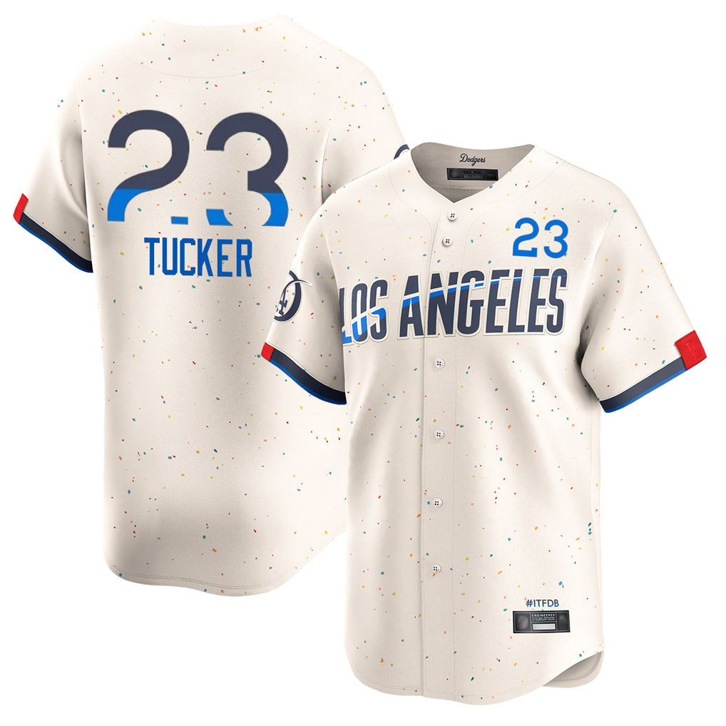 CAdoa LA.Dodgers #23 Kyle Tucker Player Cream City Connect Limited Home Stitched Jerseys