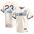 CAdoa LA.Dodgers #23 Kyle Tucker Player Cream City Connect Limited Home Stitched Jerseys